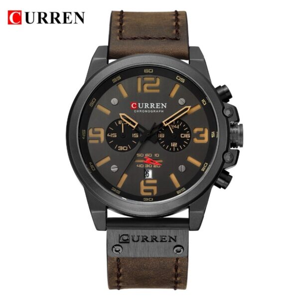Relógios masculinos de marca super luxo CURREN  ,alça em couro ! - Imagem 15