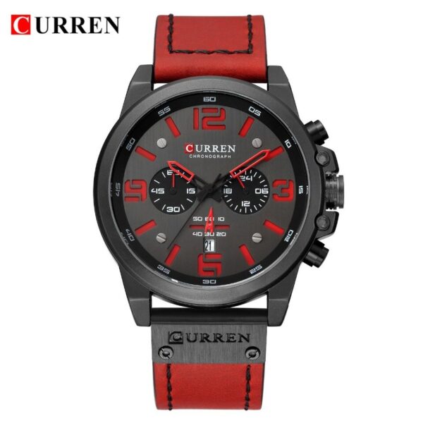 Relógios masculinos de marca super luxo CURREN  ,alça em couro ! - Imagem 8