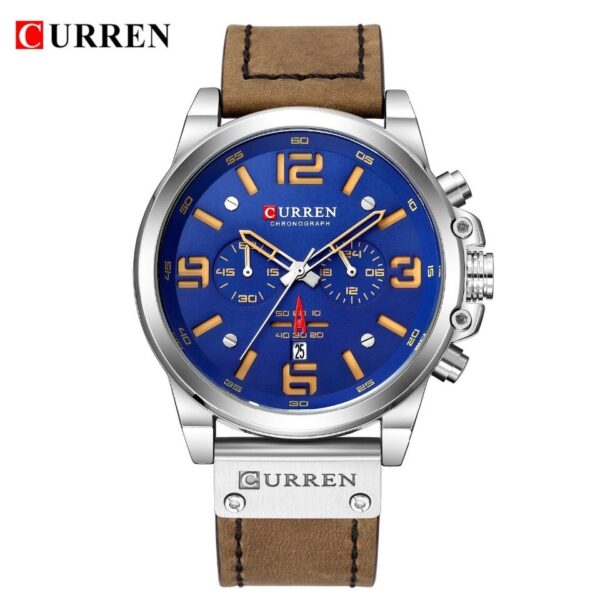 Relógios masculinos de marca super luxo CURREN  ,alça em couro ! - Imagem 11