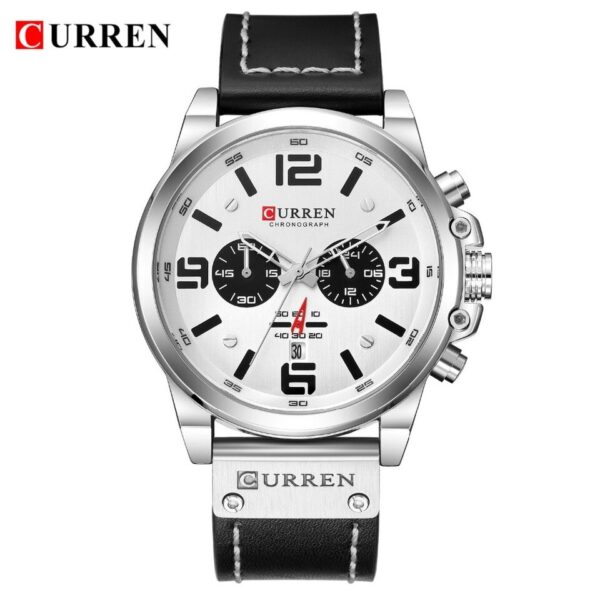 Relógios masculinos de marca super luxo CURREN  ,alça em couro ! - Imagem 4