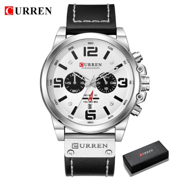 Relógios masculinos de marca super luxo CURREN  ,alça em couro ! - Imagem 13